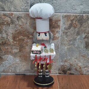 Wooden Chef Baker Nutcracker Gingerbread Men 18 In Tall 2007